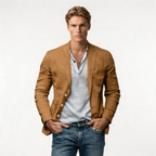 Men's Lightweight Casual Blazer - Modern Fit - Ideal for Smart Casual Events and Everyday Wear