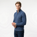 Men's Lightweight Half-Zip Knit Sweater | Casual Spring Style for Everyday Wear | Comfortable Knit Fabric