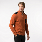 Men's Knit Zip Sweater with Pocket | Comfortable Casual Wear for Everyday Style