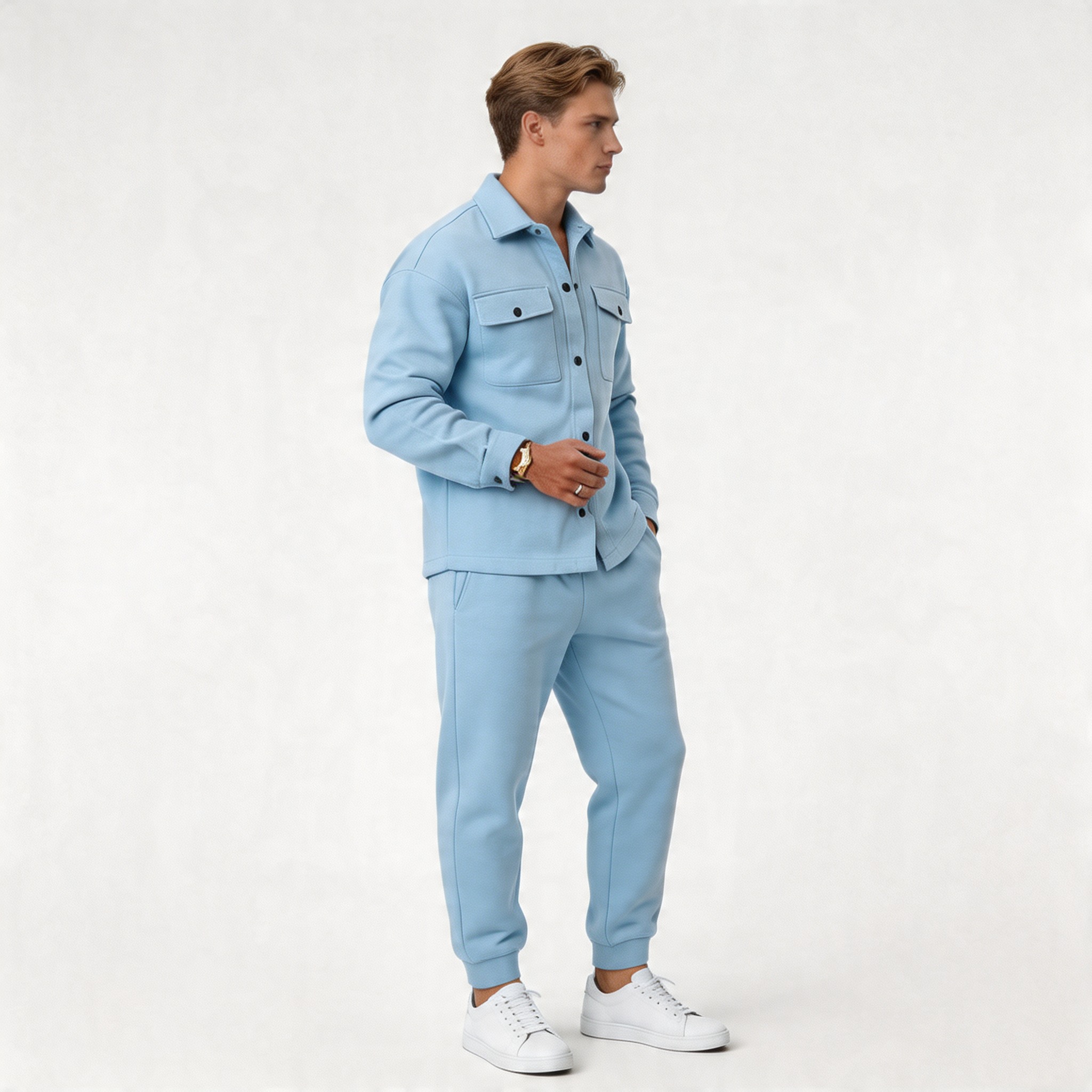 Men's Athleisure 2-Piece Set | Comfortable Fabric | Casual Activewear Outfit