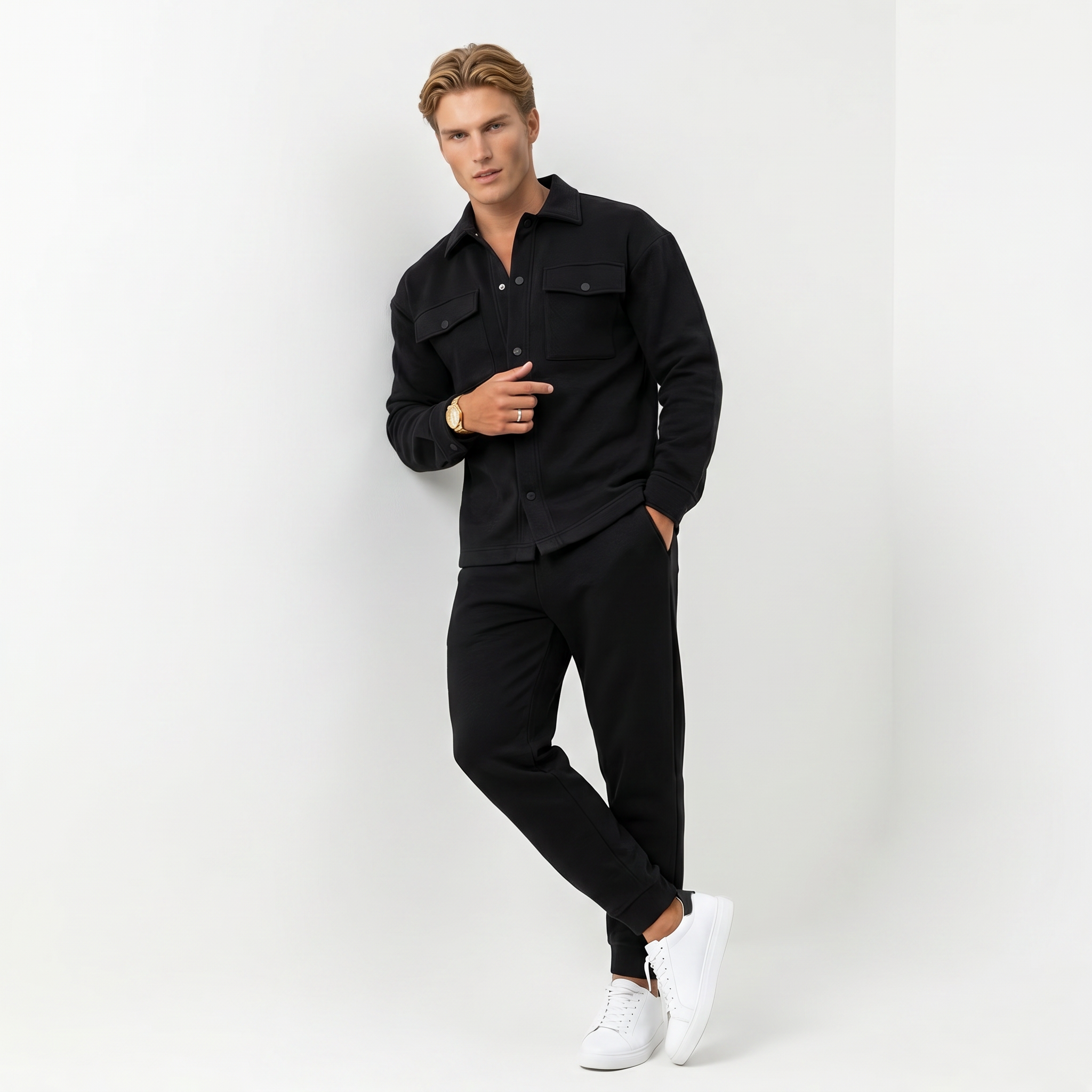 Men's Athleisure 2-Piece Set | Comfortable Fabric | Casual Sportswear Outfit