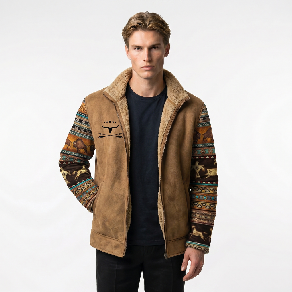 Men's Merino Fleece Jacket with Lightweight Insulation for Outdoor Activities