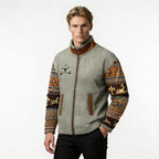 Men's Merino Fleece Jacket with Lightweight Insulation for Outdoor Activities