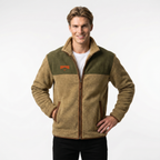 Men's Merino Fleece Jacket with Lightweight Insulation for Outdoor Activities