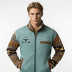 Men's Merino Fleece Jacket with Lightweight Insulation for Outdoor Activities
