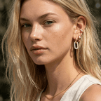Pavé Paperclip Link Earrings