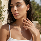 Juliette Clover Outline Necklace