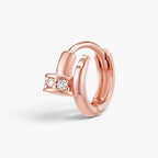 Sleek Nail Huggie Earrings