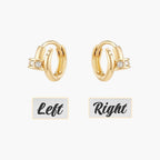 Sleek Nail Huggie Earrings