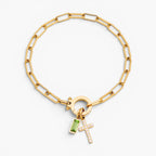 Faith Link Birthstone Bracelet