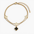 Vera Layered Clover Anklet