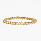 Round Bezel CZ Tennis Bracelet