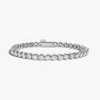 Round Bezel CZ Tennis Bracelet