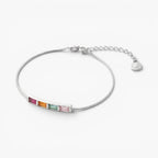 Baguette Birthstone Chain Bracelet