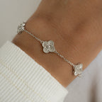 Detailed Lucky Clover Bracelet