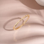 Sleek Stone Set Bangle Bracelet