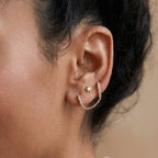 Starburst Flat Back Stud Earrings