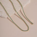 Classic Turquoise Bezel Tennis Bracelet