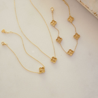 Detailed Lucky Clover Bracelet